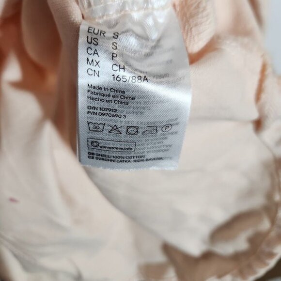 H&M Long Denim Shirt Jacket in Light Pink - Size Small - Picture 7 of 11